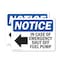 Signmission In Case Of Emergency Shut Off Sign With Symbol, 10 in W x Rectangle, Vinyl Decal OS-2PACK-NS-D-710-L-13662 - alternate 1